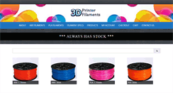 Desktop Screenshot of 3d-printer-filaments.com